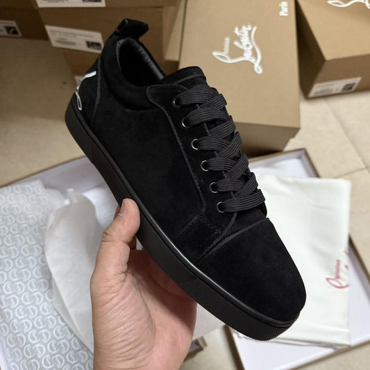 Christian Louboutin Spikes Suede Sneakers