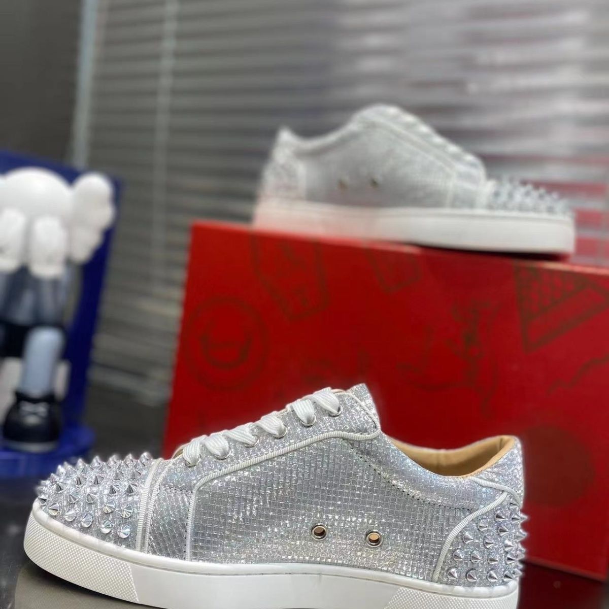 Christian Louboutin Glittered Sneakers
