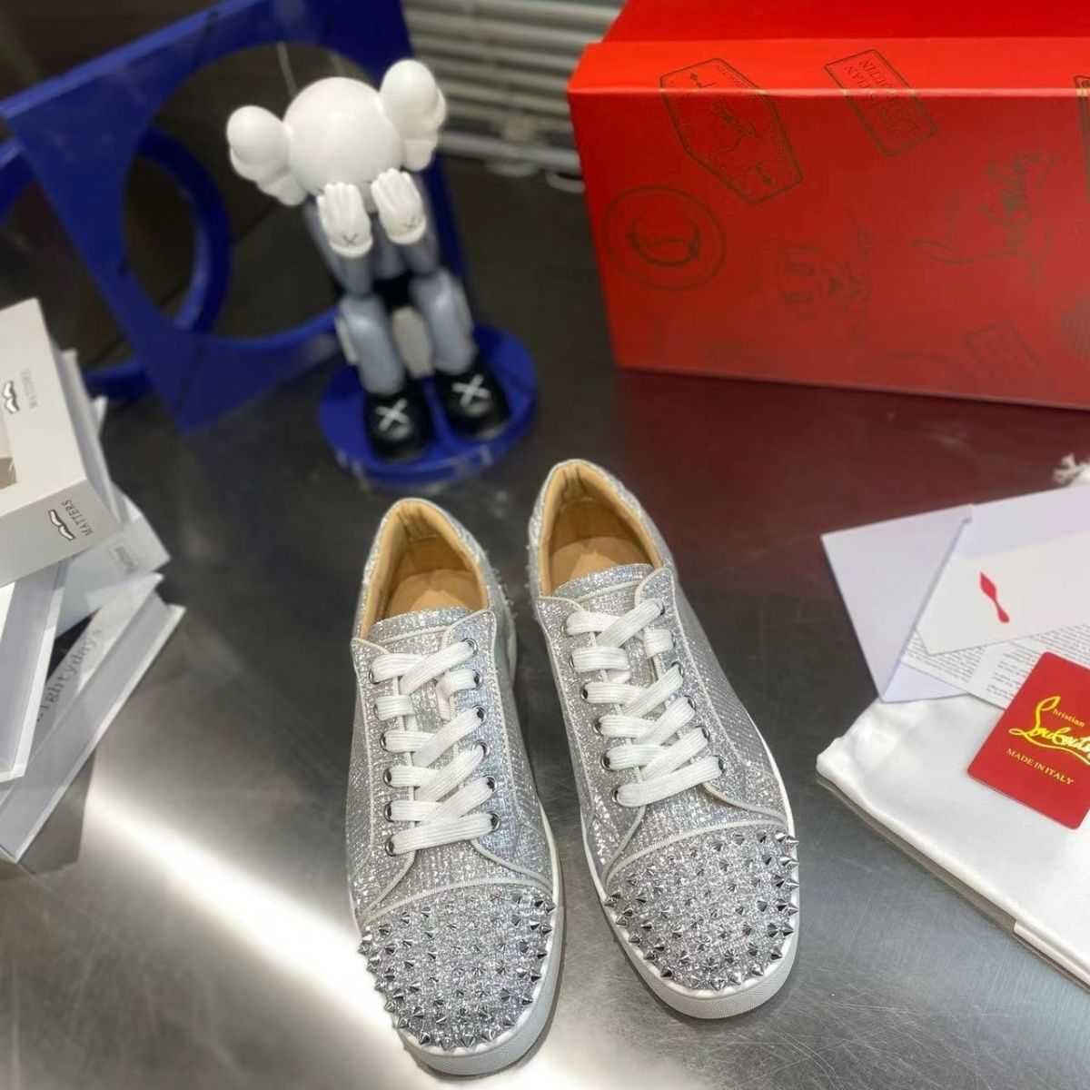 Christian Louboutin Glittered Sneakers