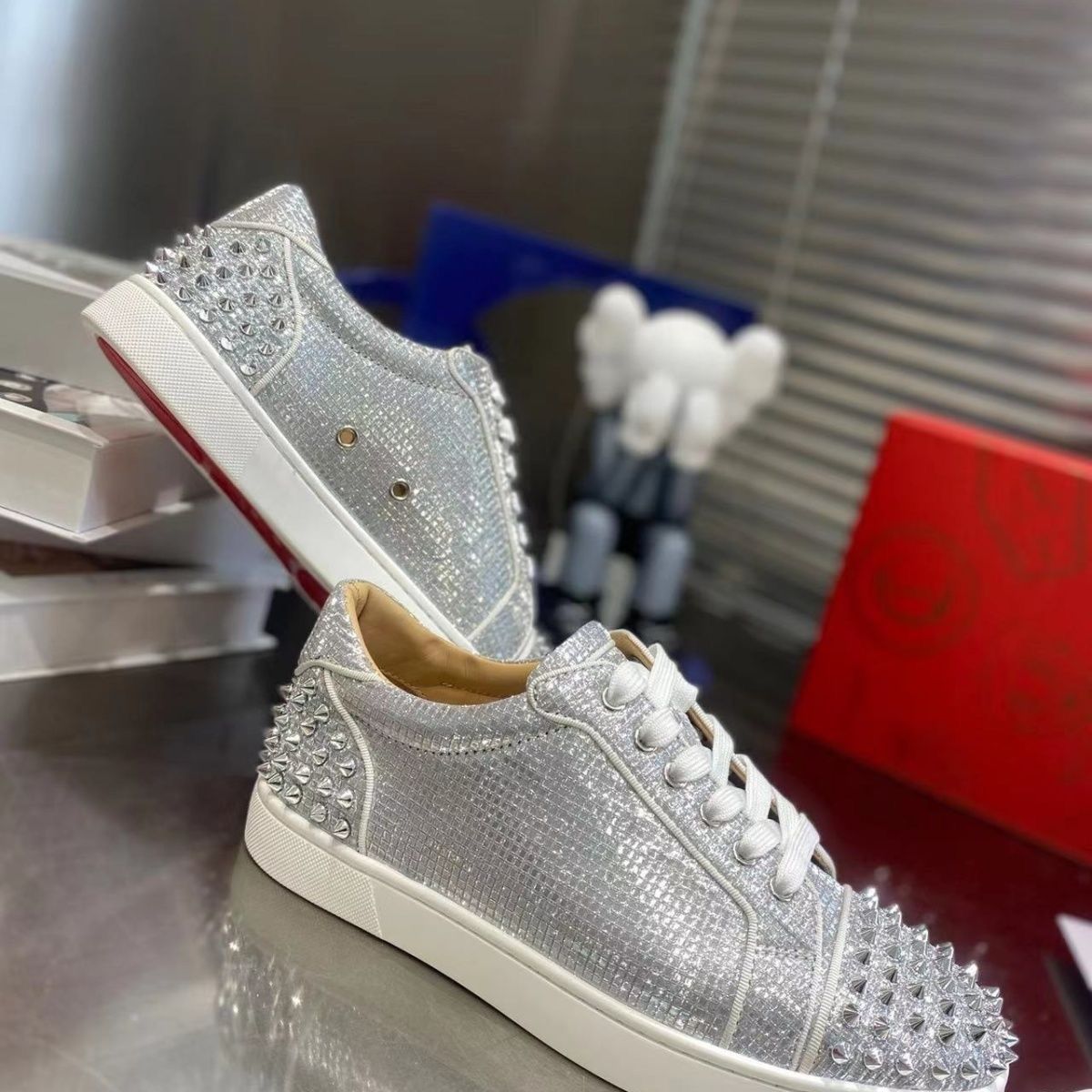 Christian Louboutin Glittered Sneakers