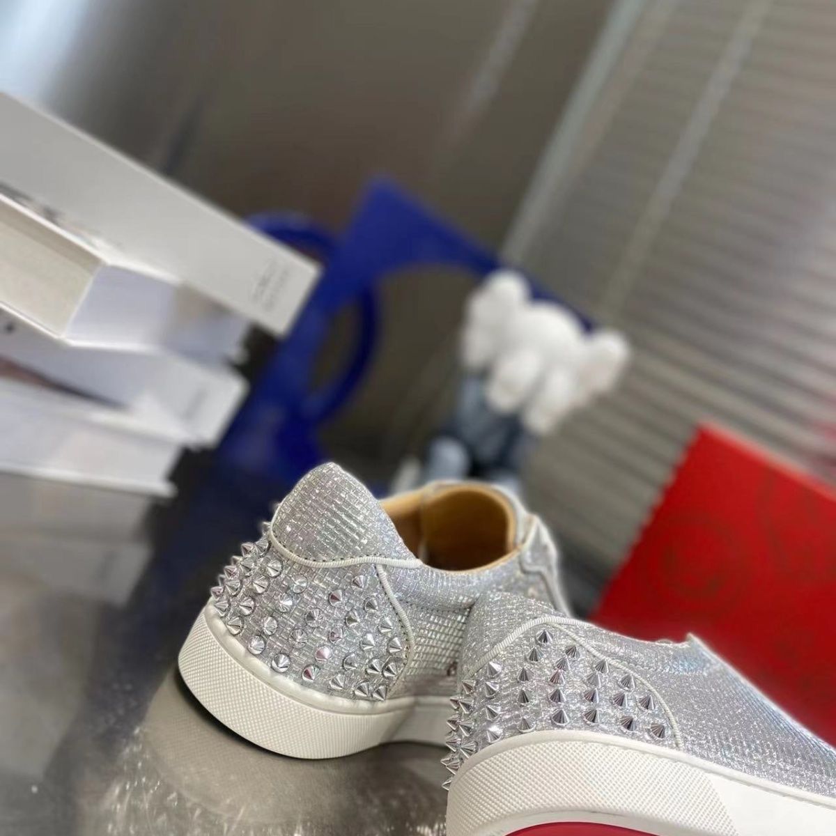 Christian Louboutin Glittered Sneakers