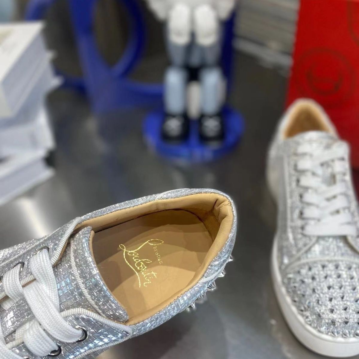 Christian Louboutin Glittered Sneakers