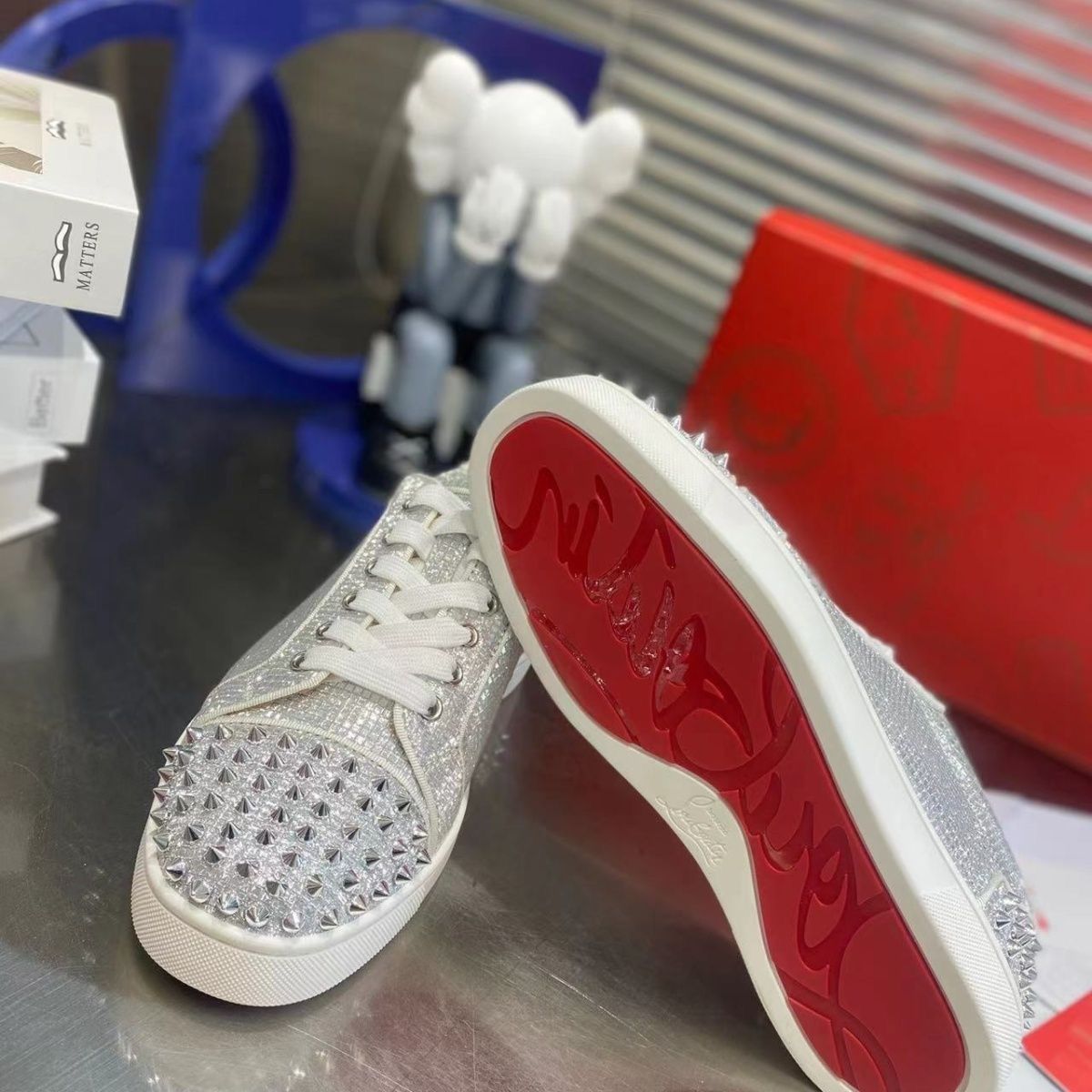 Christian Louboutin Glittered Sneakers