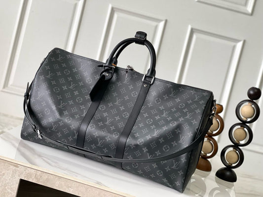 Louis Vuitton Keepall Bandoulière 55 Monogram Eclipse