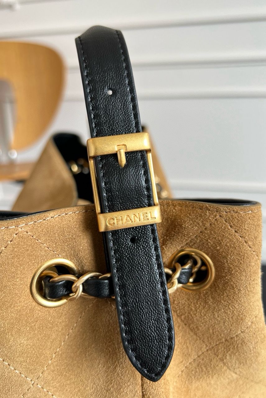 Chanel Small Shopping Suede bag
