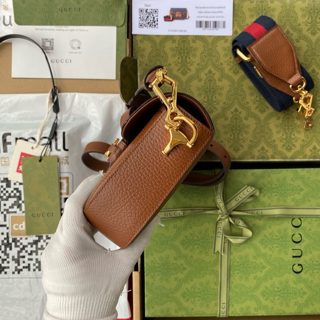Gucci Horsebit mini denim bag