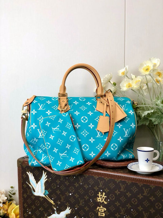 Louis Vuitton Speedy P9 Tiffany blue
