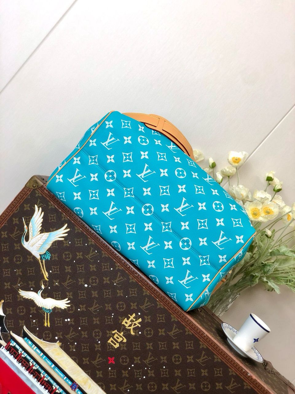 Louis Vuitton Speedy P9 Tiffany blue