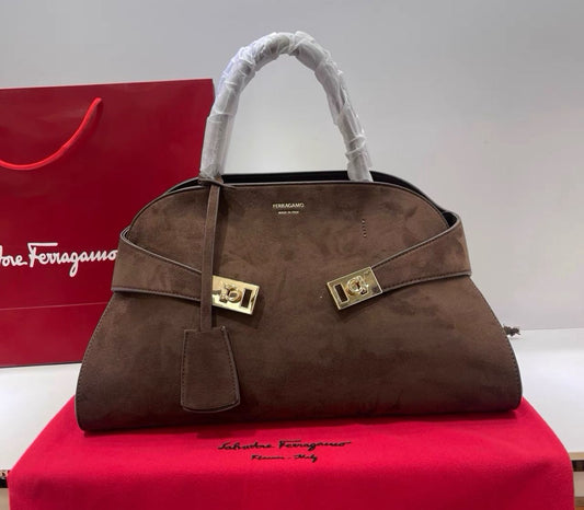 Ferragamo Suede Hug Medium bag