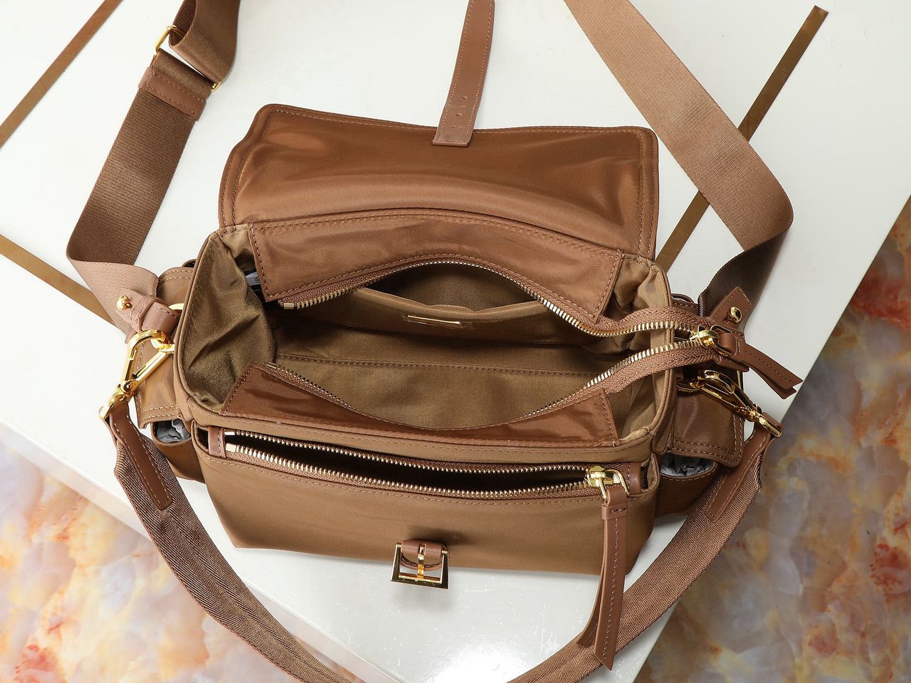 Prada Bandolera Re nylon Explore bag