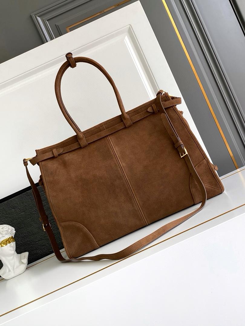 Prada Bonnie extra-large suede handbag