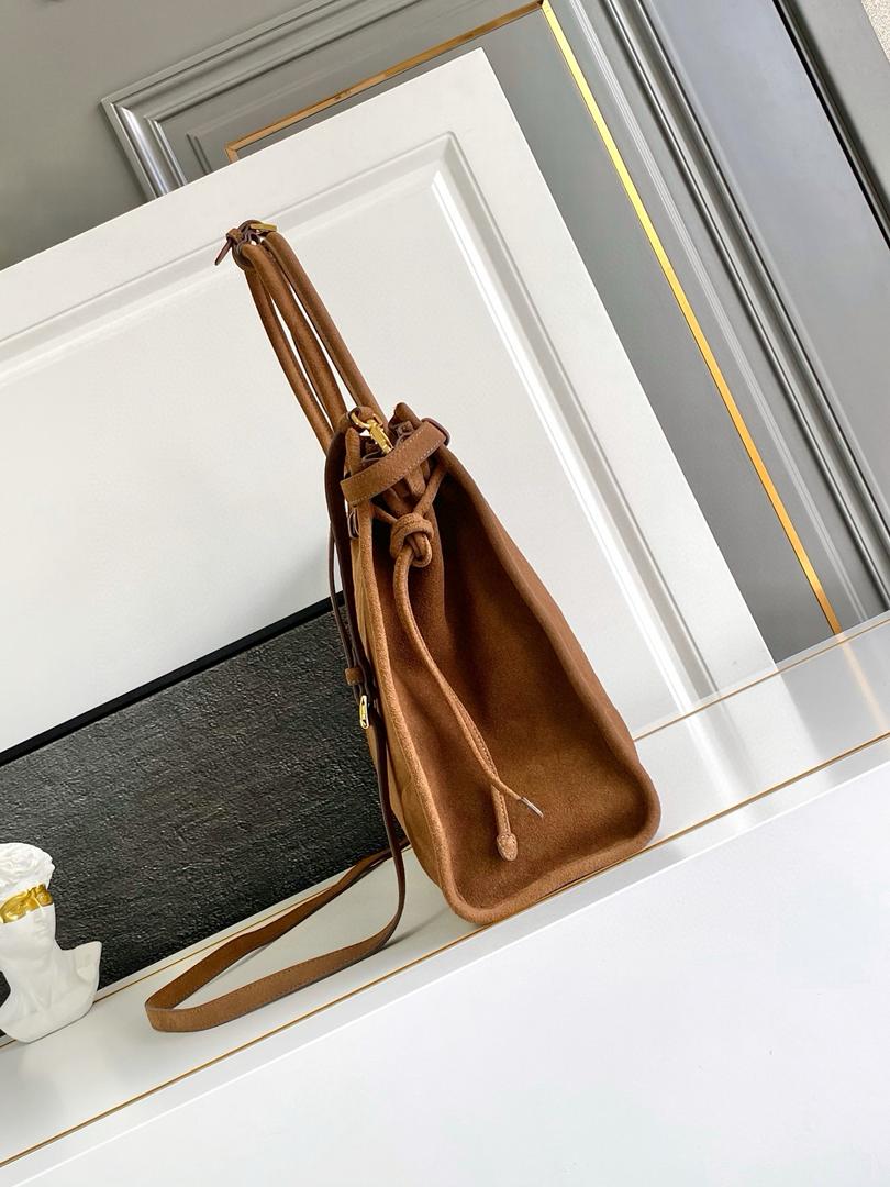 Prada Bonnie extra-large suede handbag
