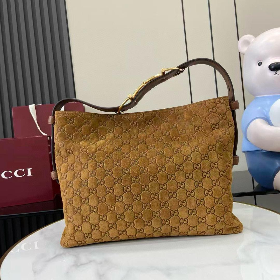 Gucci beatrix suede shoulder bag
