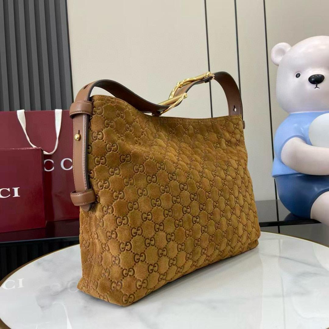 Gucci beatrix suede shoulder bag