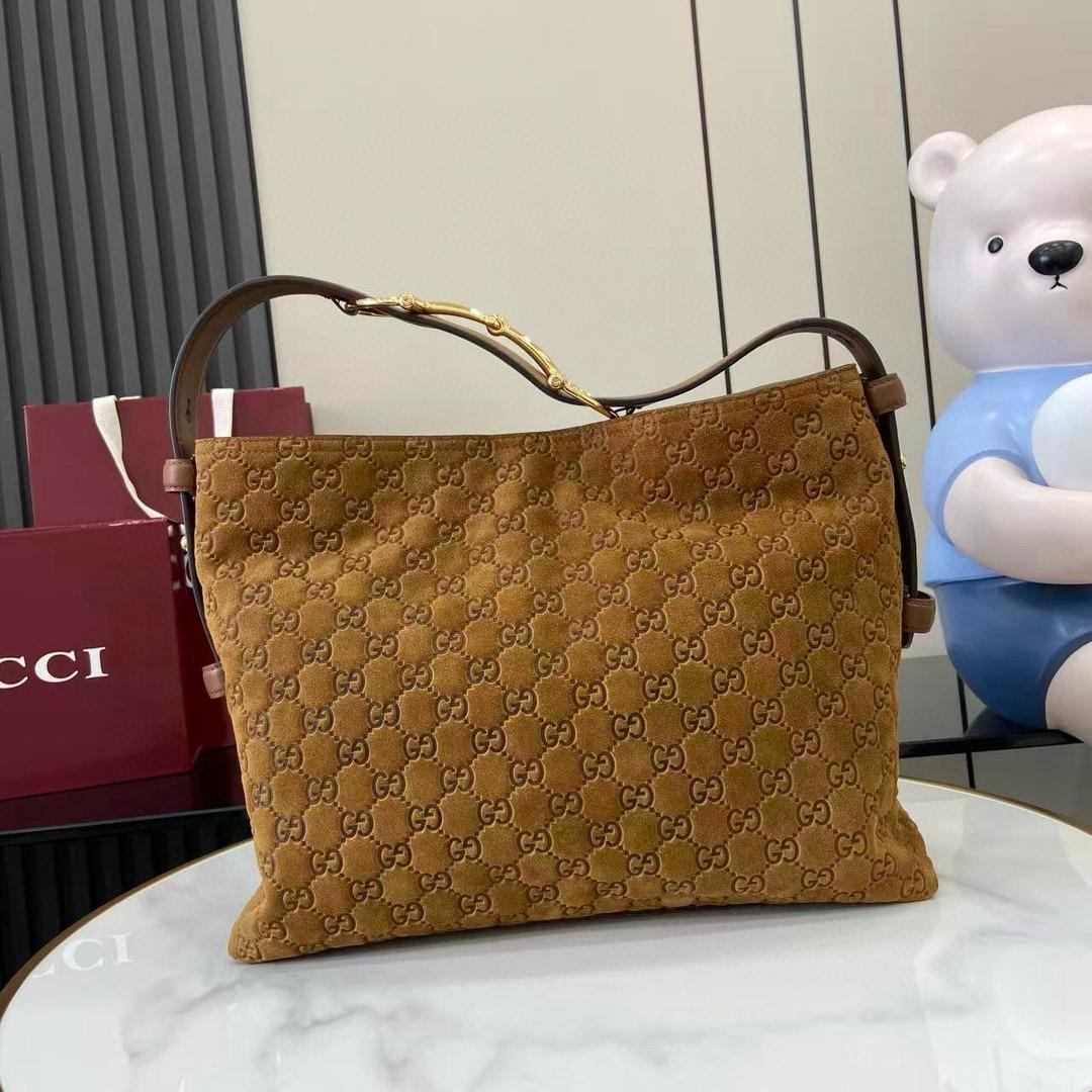 Gucci beatrix suede shoulder bag