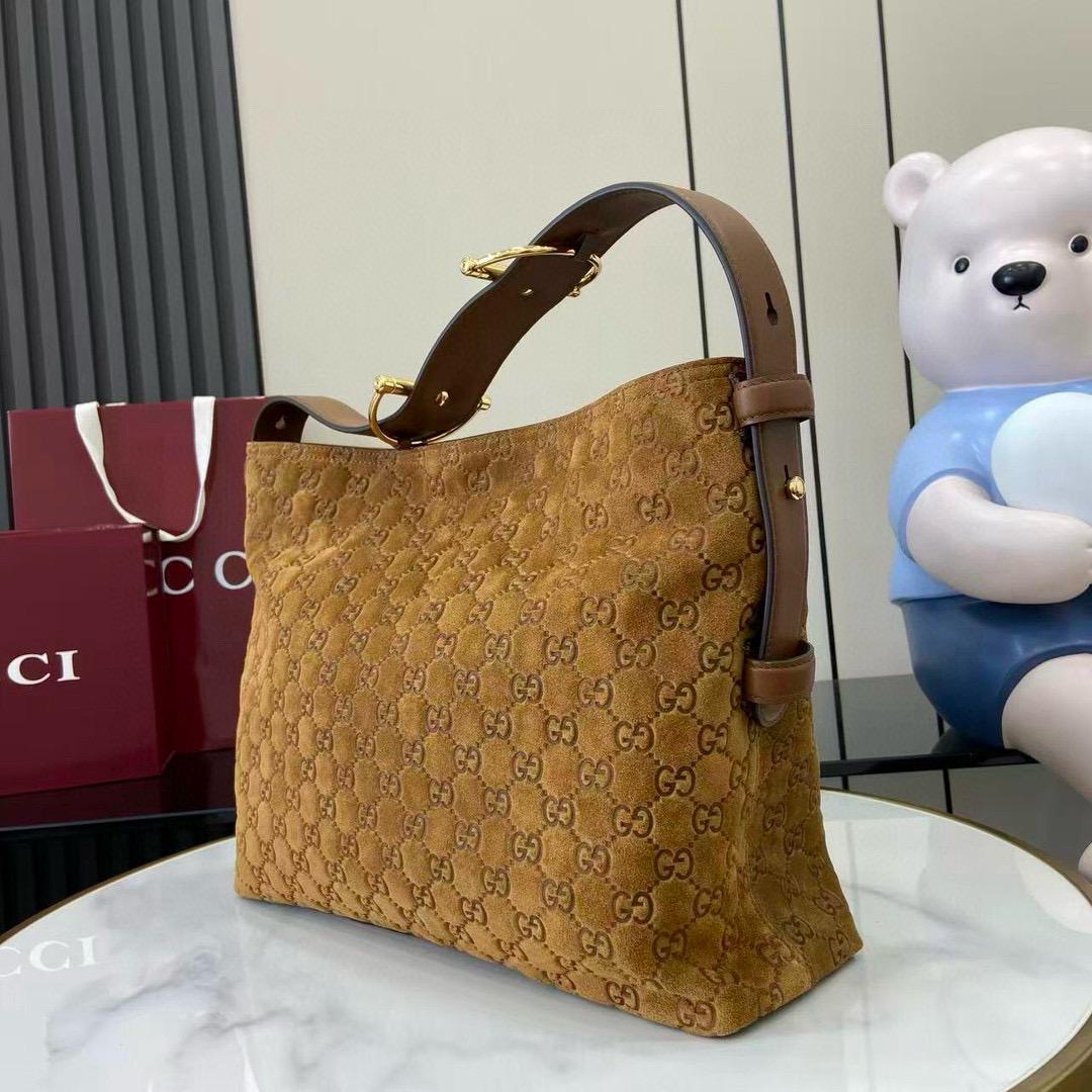 Gucci beatrix suede shoulder bag