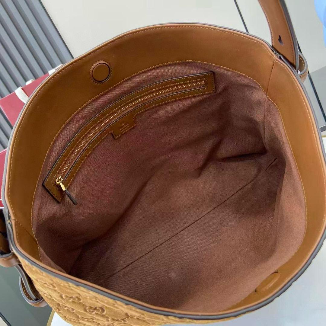 Gucci beatrix suede shoulder bag