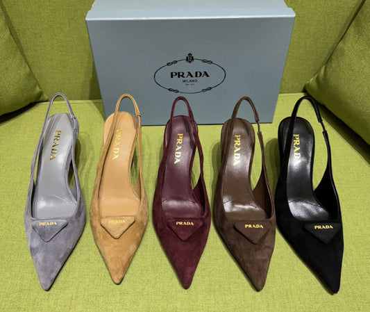 Prada Suede Heels