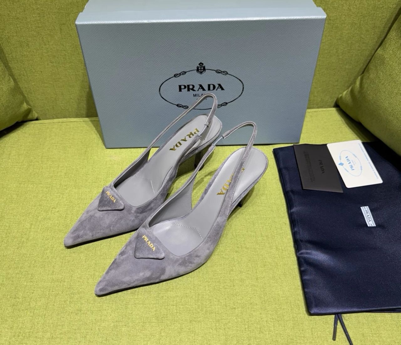 Prada Suede Heels