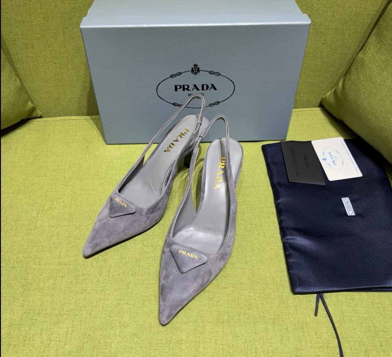 Prada Suede Heels