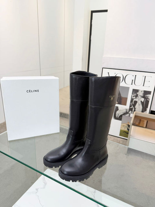 Celine Leather High boots
