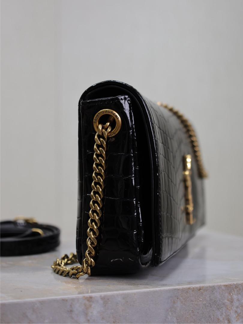 YSL Kate Medium Crocodile Leather Shoulder Bag