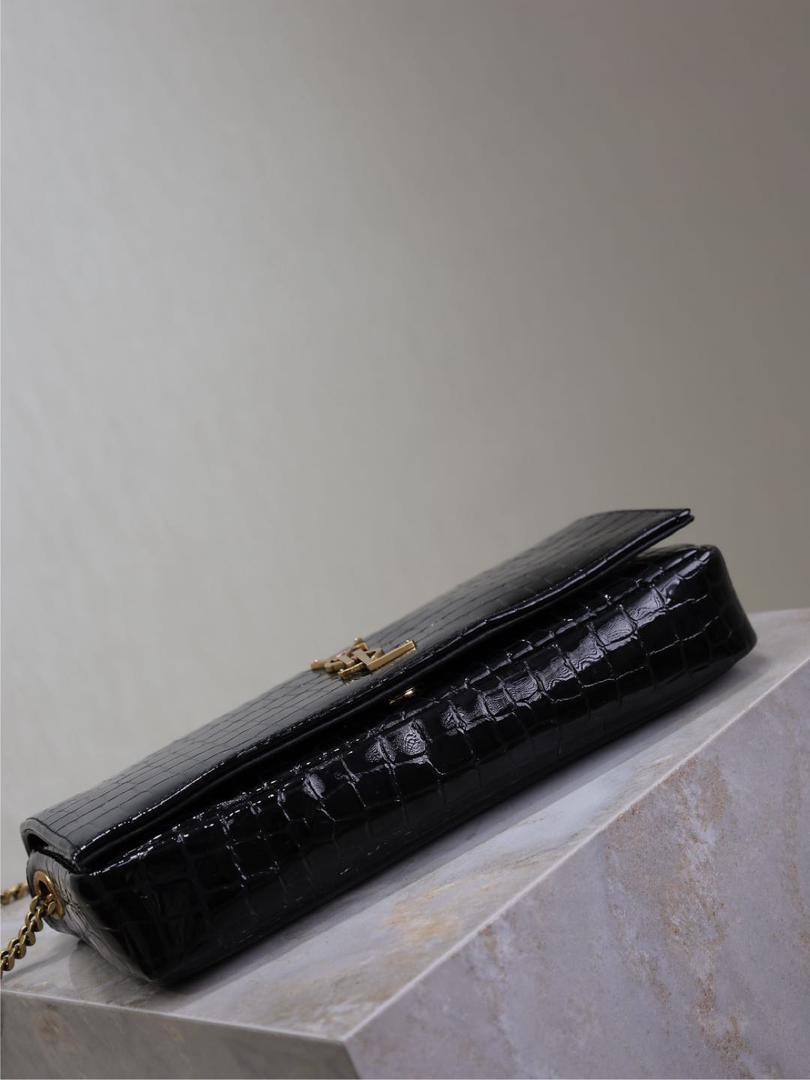 YSL Kate Medium Crocodile Leather Shoulder Bag