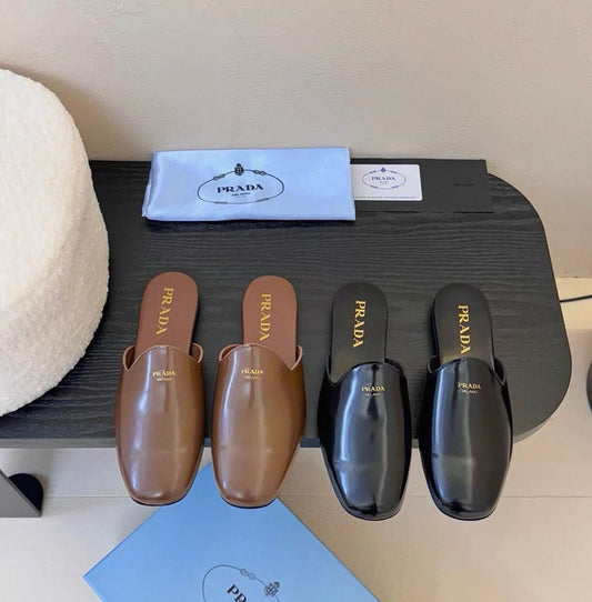 Prada Leather Mules
