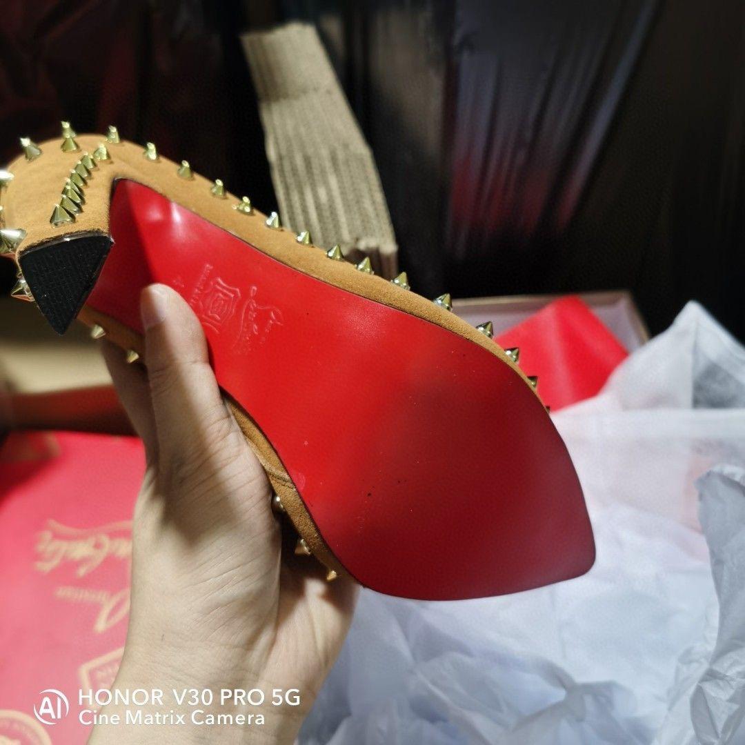 Christian Louboutin Suede Heel boots