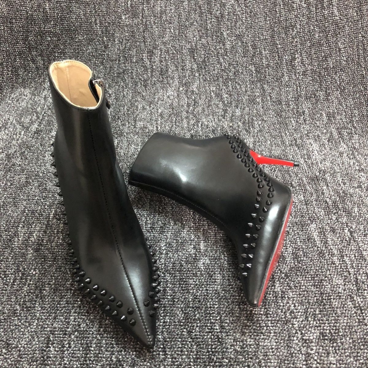 Christian Louboutin leather heel boots