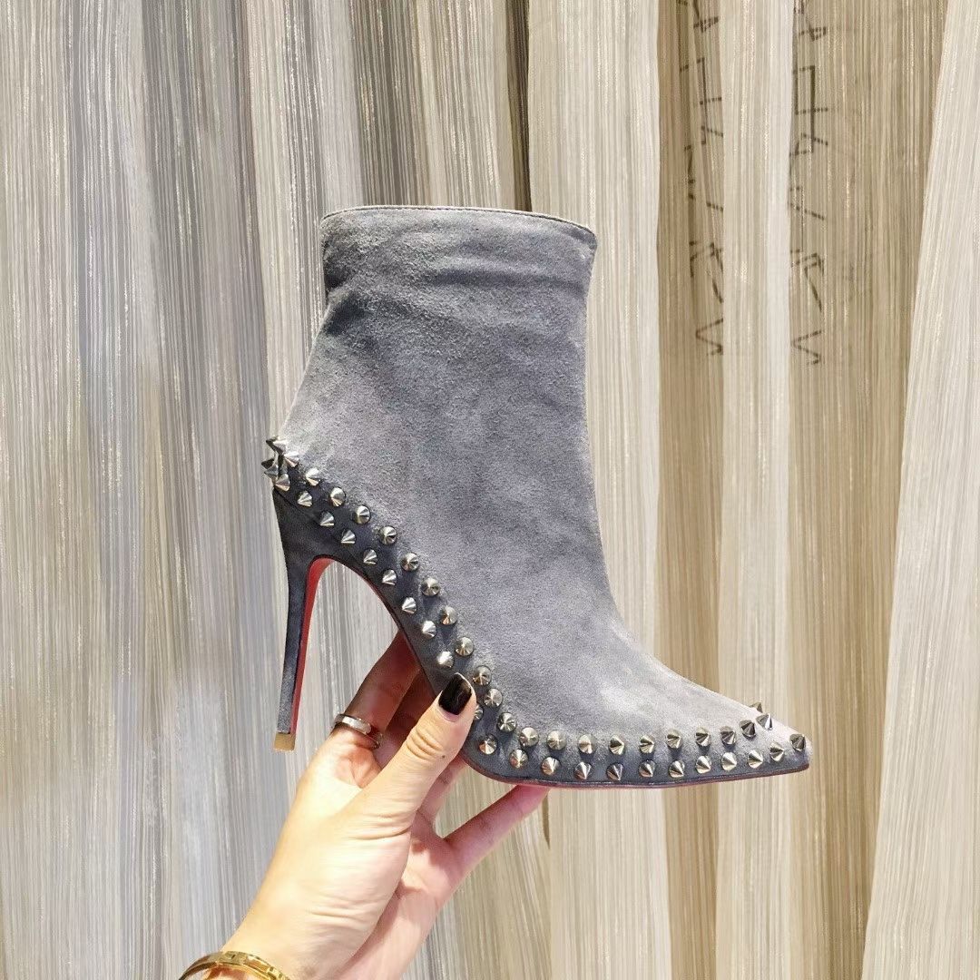 Christian Louboutin Suede heel boots