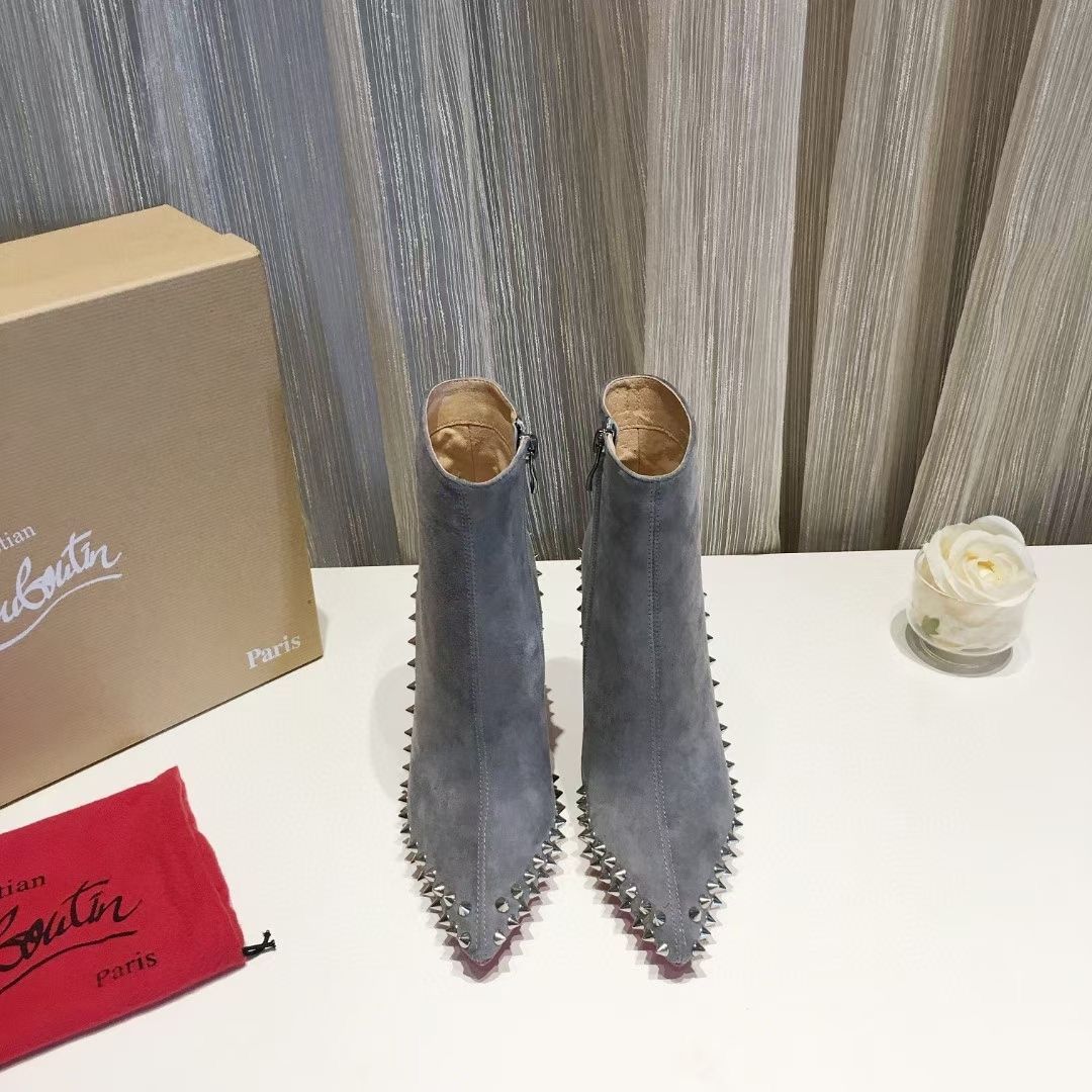 Christian Louboutin Suede heel boots