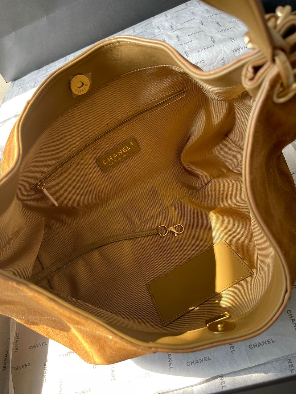 Chanel Suede Chain Tote bag