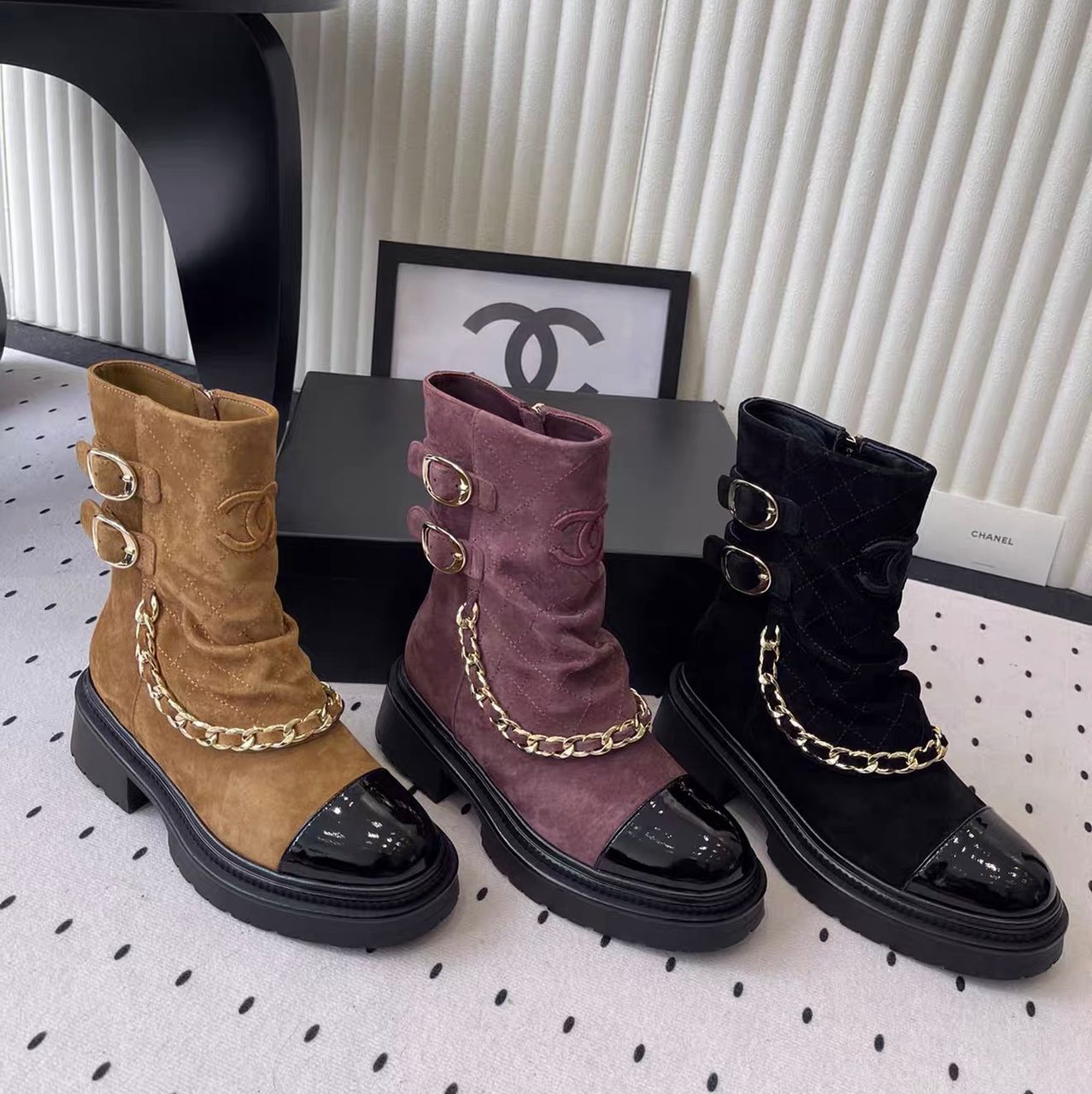 Chanel Suede Boots