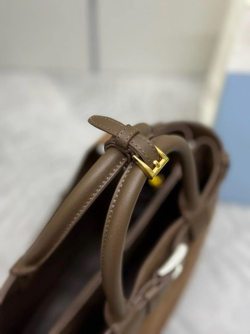 Prada Suede Buckle Handbag