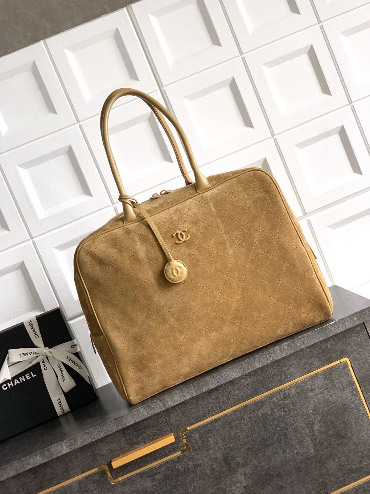 Chanel Suede Large Tote bag