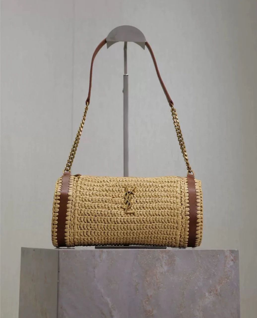YSL Raffia shoulder bag
