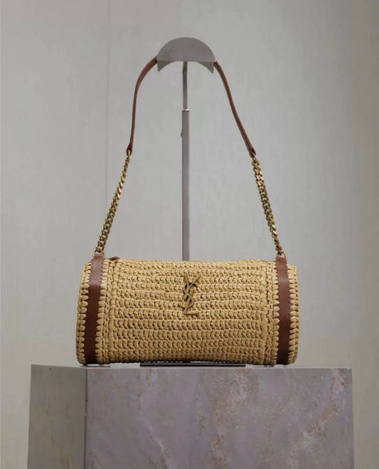 YSL Raffia shoulder bag