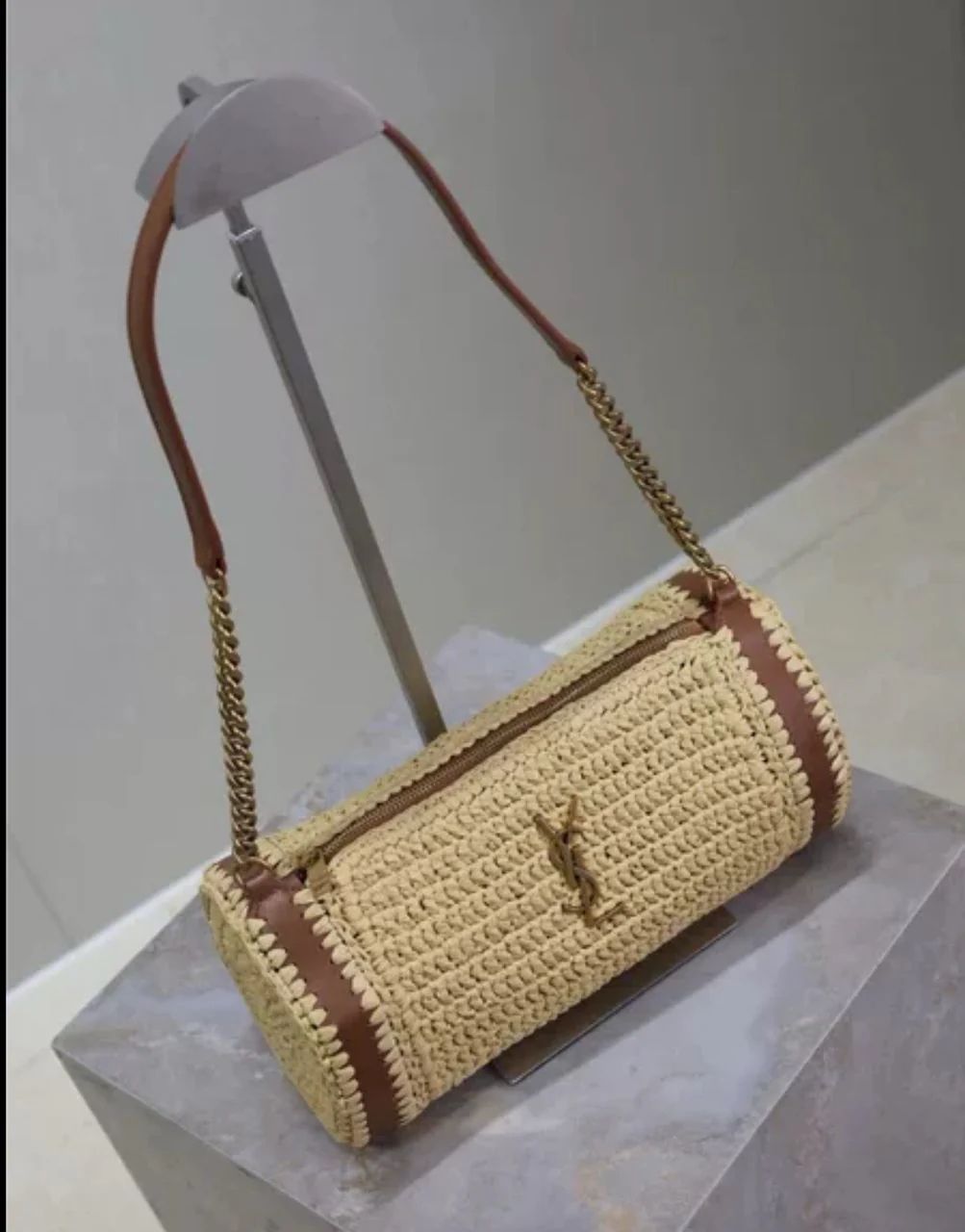 YSL Raffia shoulder bag