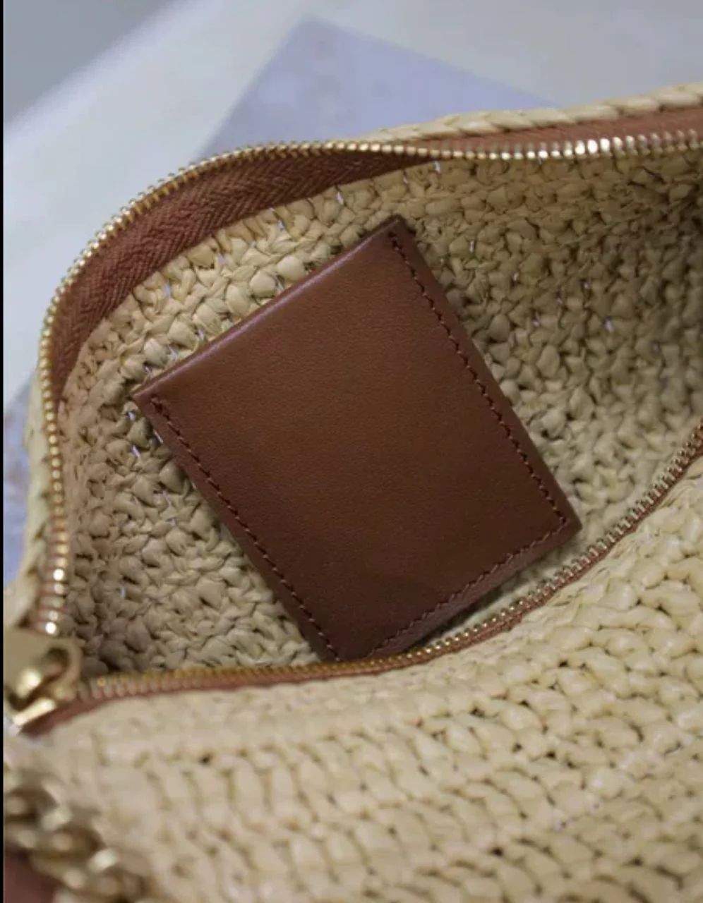 YSL Raffia shoulder bag