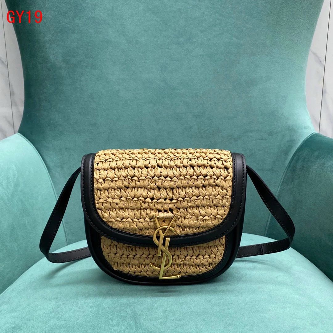 YSL Kaia Raffia bag