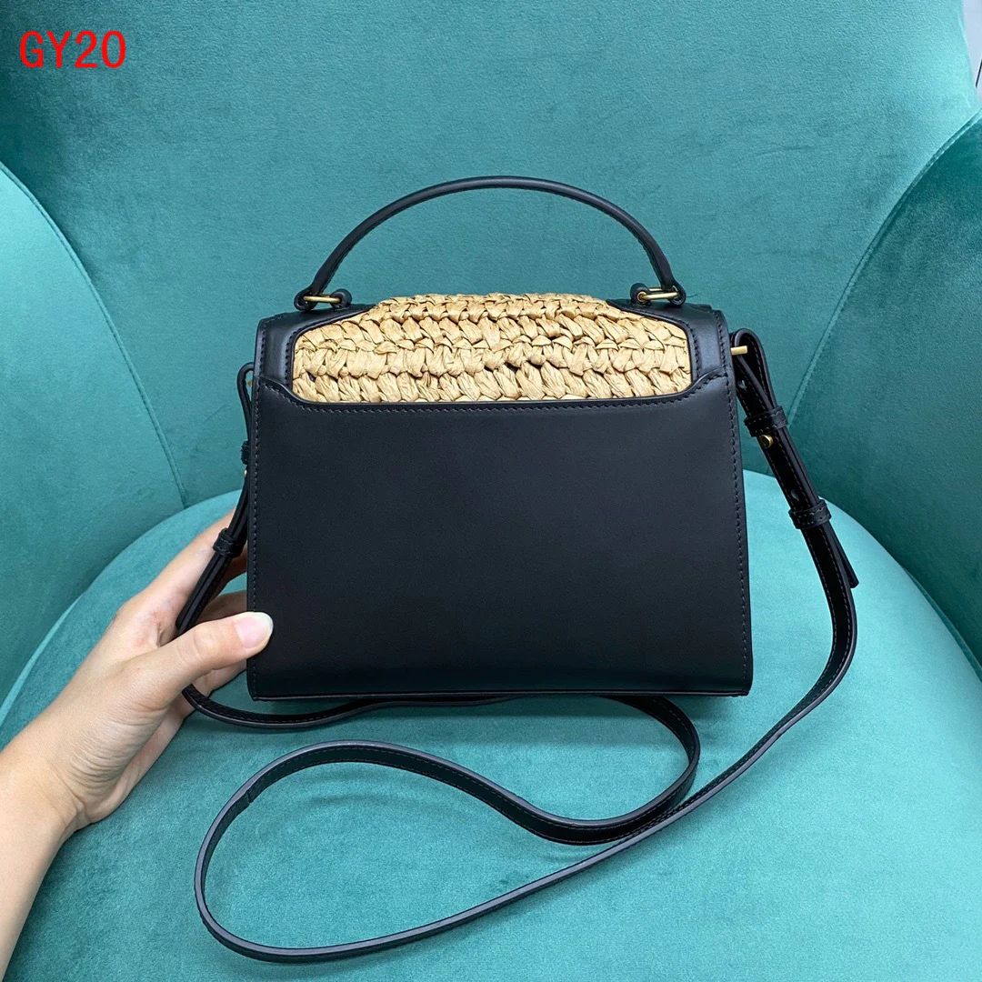 YSL Cassandra Raffia bag