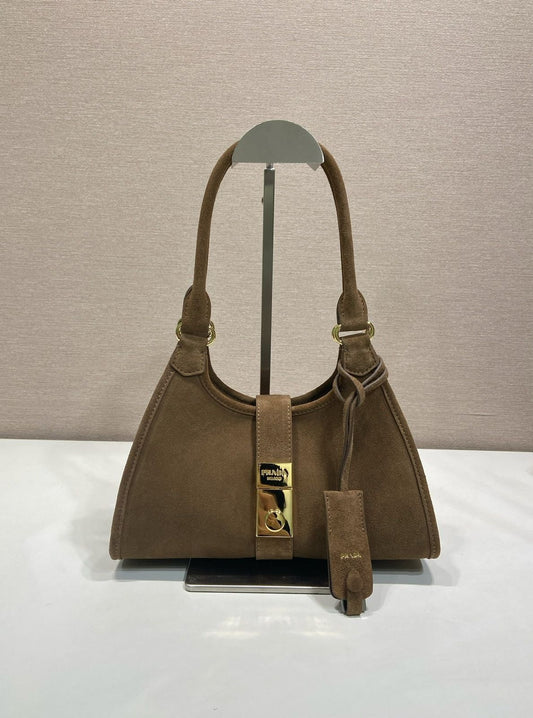 Prada Small suede tote bag
