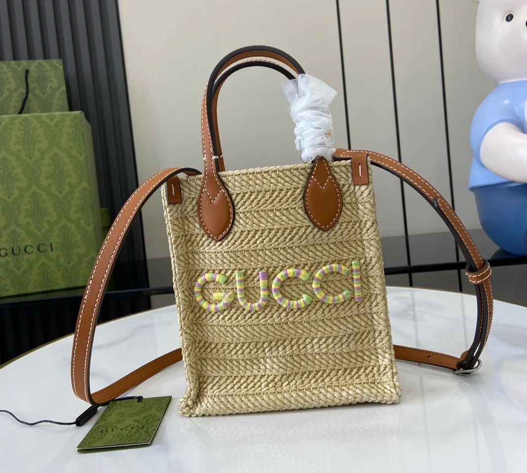 Gucci Lido Straw bag