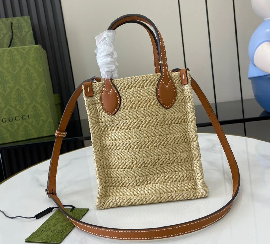 Gucci Lido Straw bag
