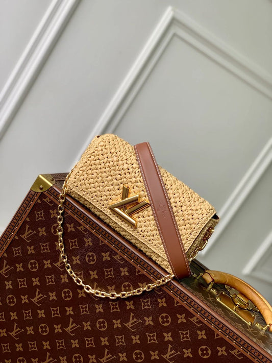 Louis Vuitton Twist West bag in raffia