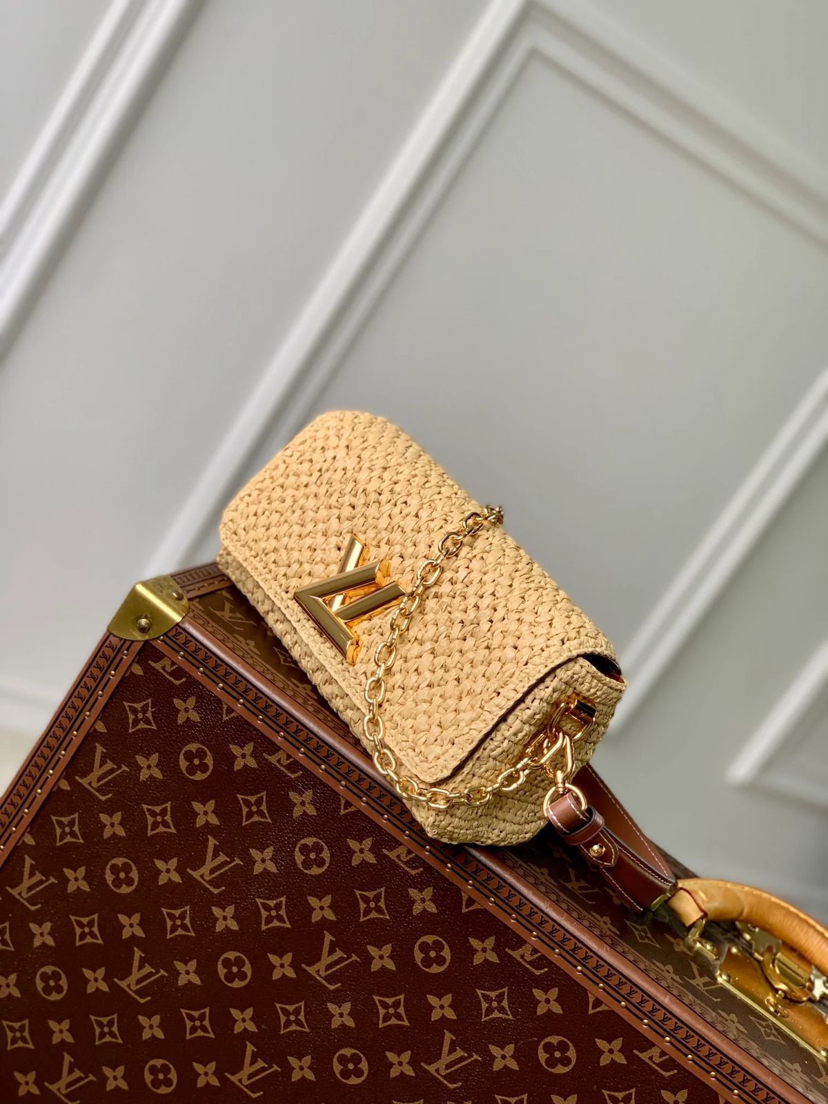 Louis Vuitton Twist West bag in raffia
