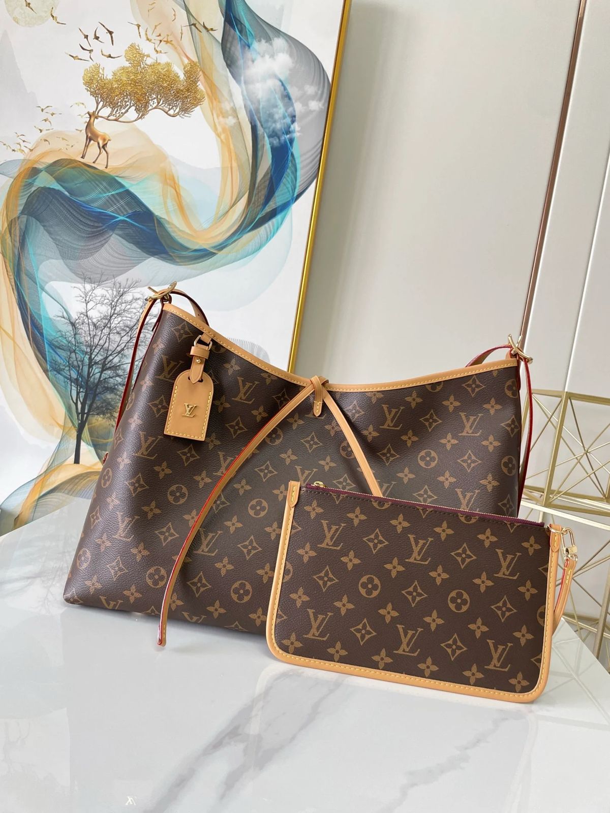 Louis Vuitton CarryAll Bag PM and MM Sizes