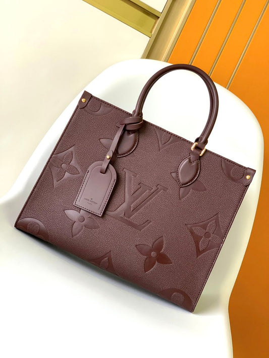 Louis Vuitton Onthego MM Wine color