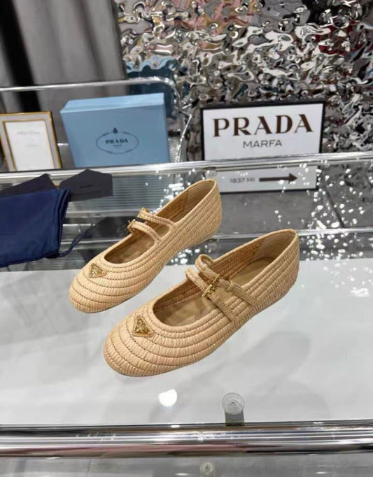 Prada Crochet Ballet Ballet flats